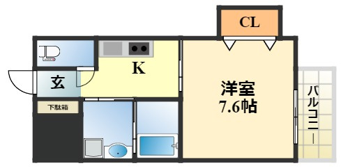 グランレブリー桂川の間取り