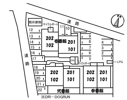 【区画図】 | ブランドール山崎　壱番館