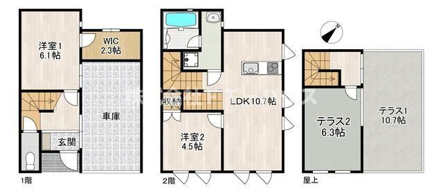 ＧＲＯＴＴＯ弐番街Ｃの間取り