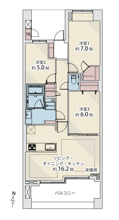 グランソルシオン藤が丘の間取り