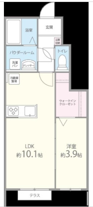 プリエアムールの間取り|使いやすい間取りです。