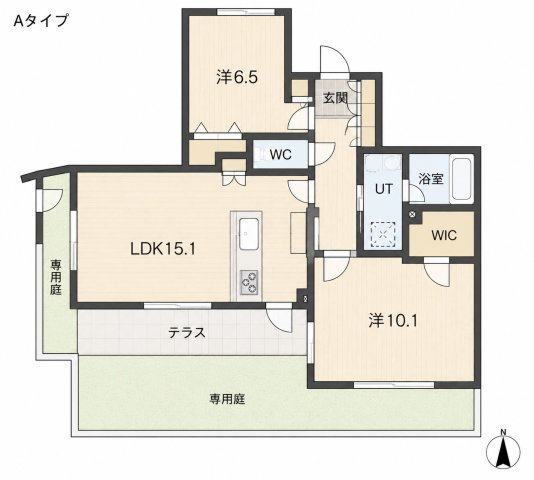 フェンテ住吉本町の間取り