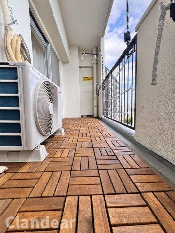 東建金町マンションのバルコニー