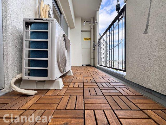 東建金町マンションのバルコニー