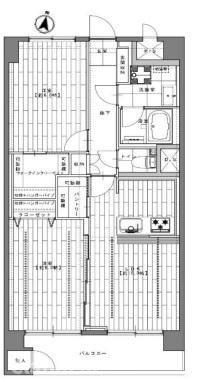 東建金町マンションの間取り