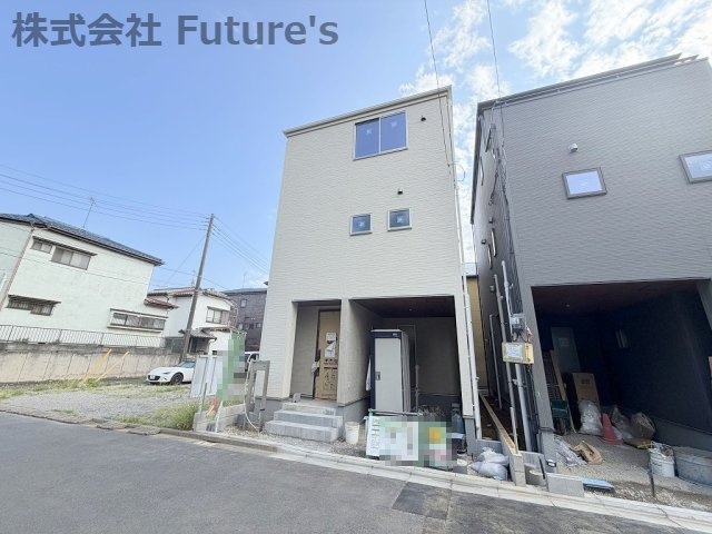 八潮市八潮6丁目　新築戸建　全2棟　2号棟の外観|現地の写真になります。