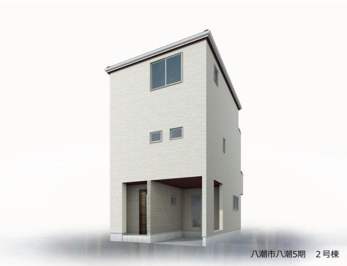 八潮市八潮6丁目　新築戸建　全2棟　2号棟の外観パース|完成予想図にCGによる画像処理を行っています。実際とは多少異なる場合がございます。