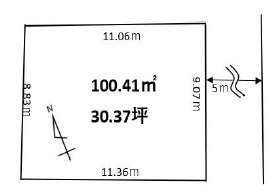 草加市青柳3丁目 新築分譲住宅 の区画図