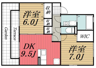 【間取り】 | シャン クライン　B
