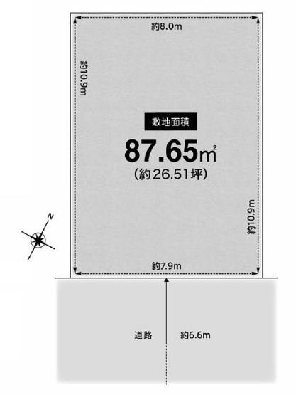 【土地図】 | 箕面市半町４丁目　土地　２号地