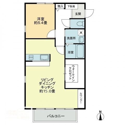 フォブール由良の間取り