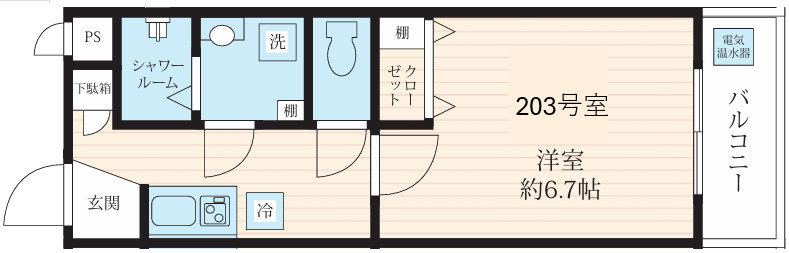 フォセット高砂の間取り