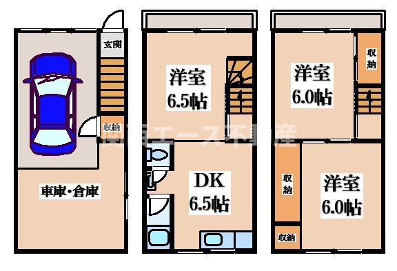 【間取り】 | 横小路町５丁目貸家