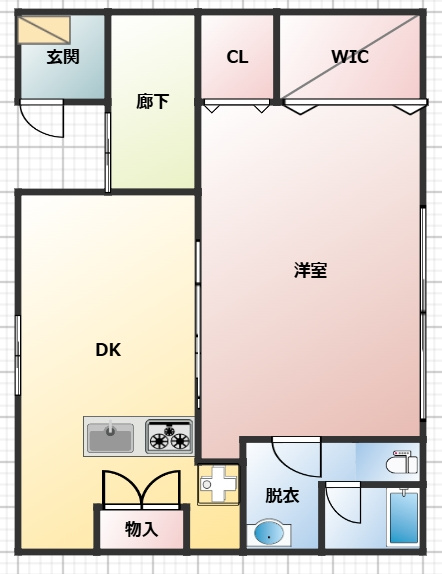 フロンティア洗足池の間取り|間取りです。