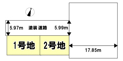 売土地　伊丹市野間1丁目の土地図