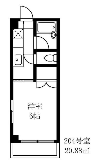 コーポオカダⅠの間取り