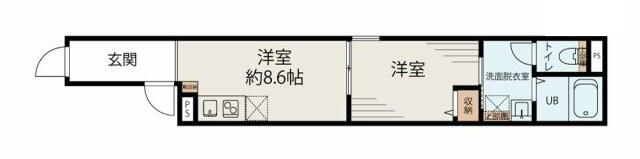 上野松が谷レジデンスの間取り|間取りです。