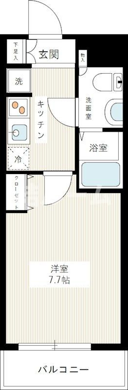 北区赤羽３丁目の賃貸マンションの間取り