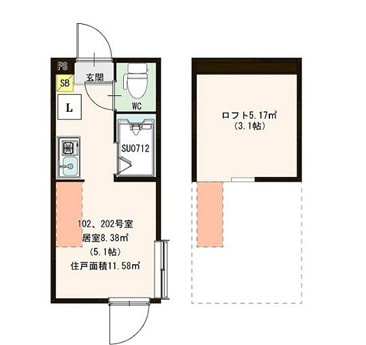 ハーモニーテラス栄町Ⅳの間取り