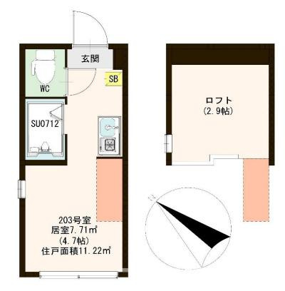 練馬区桜台５丁目のアパートの間取り|
