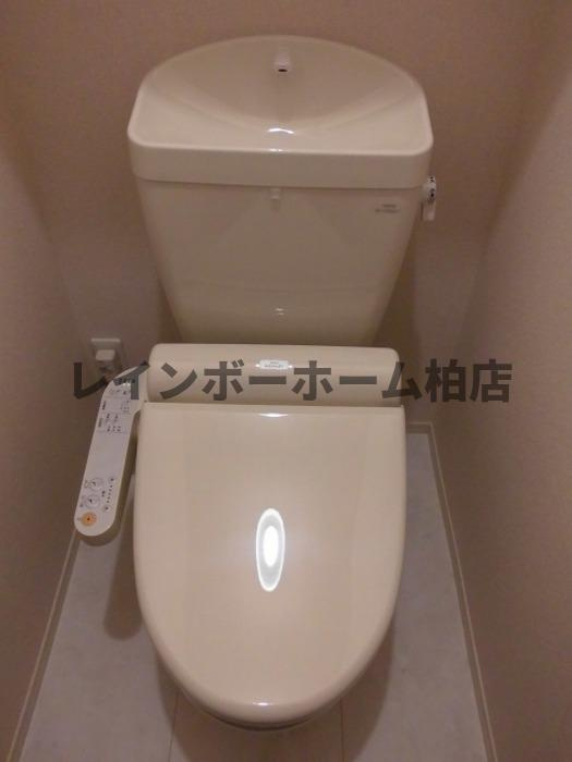 仲介手数料（賃料の1.10ヵ月）の50％OFF対象物件！のトイレ|落ち着いた色調のトイレです