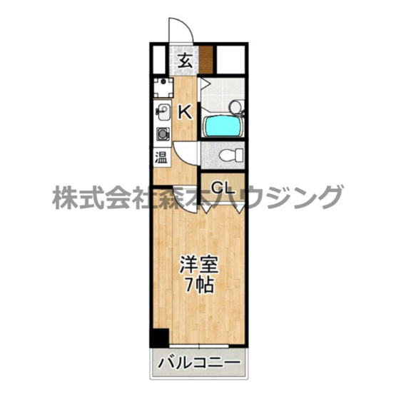 【間取り】 | 　シャトレヴェールⅡ