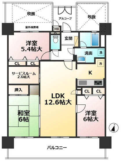 【間取り】 | レークサイド野多目
