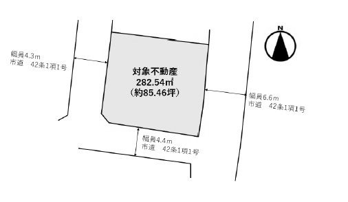 【土地図】 | 箕面市桜ケ丘３丁目　土地