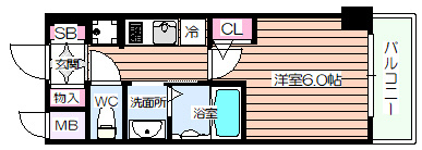 【間取り】 | エステムコート難波WEST-SIDEⅤアジュール