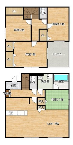 小野市東本町　第3　1号棟の間取り