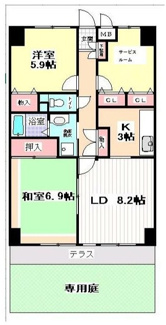 【間取り】 | セザンつくし野 | 間取りです。