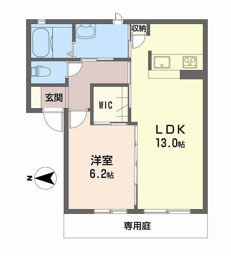 シャーメゾンかみやＢの間取り