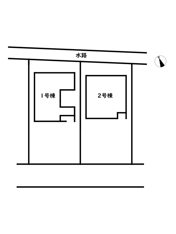 姫路市北原/新築戸建の区画図