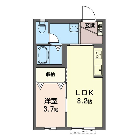 【間取り】 | マストライフ高崎上大類A棟
