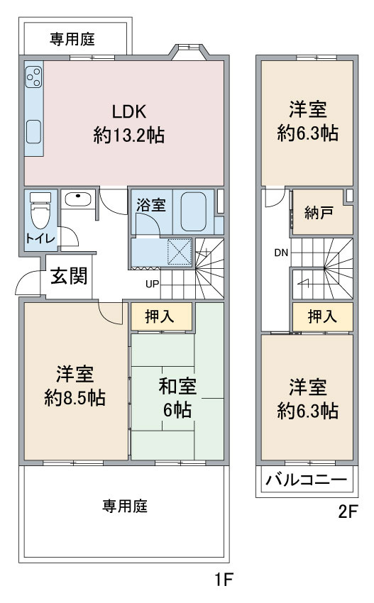 八事本町第二住宅２号棟 １階 １０９号室の間取り