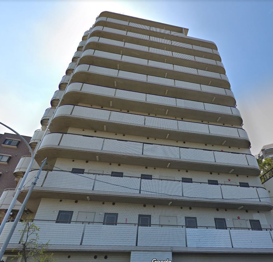朝日多摩川プラザの外観|1990年完成、分譲賃貸マンション♪