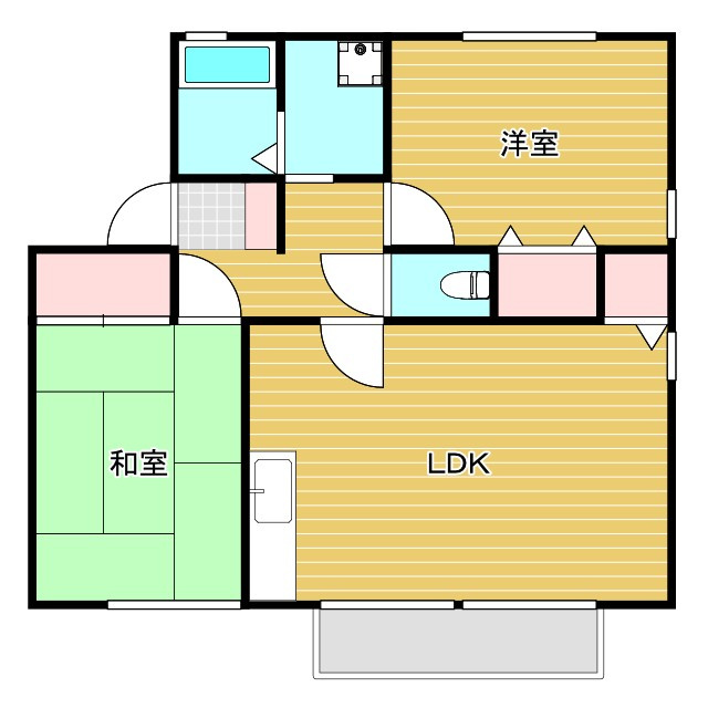 ハイツ南花屋敷の間取り
