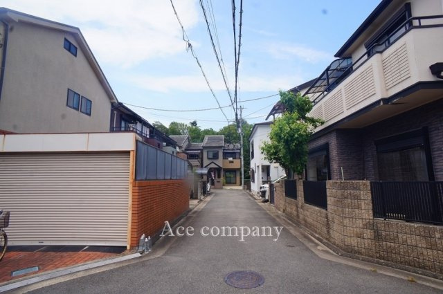【前面道路含む現地写真】 | 八尾市上之島町南1丁目 | 本物件、突き当りです。
