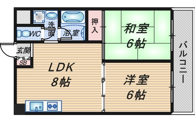 クリア緑地の間取り
