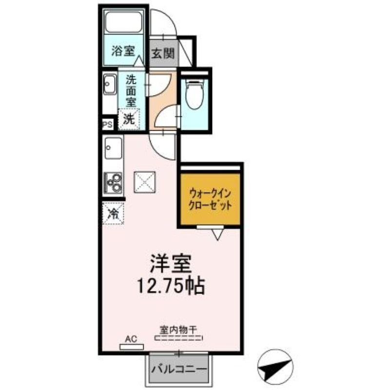 ラフィネ藤川の間取り