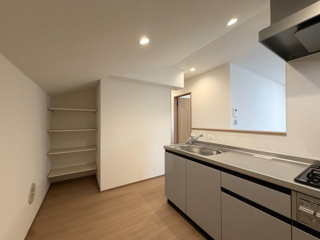 用途はいろいろ♪二世帯住宅にも！賃貸にも！お仕事用としても利用可☆もし、ローン組んで買うなら、もしかしたらもしかしたらで、返済額減っちゃうんじゃない？な、駅徒歩９分の【泉区新橋町新築二世帯住宅】のキッチン|キッチンです