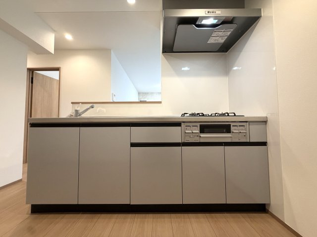 用途はいろいろ♪二世帯住宅にも！賃貸にも！お仕事用としても利用可☆もし、ローン組んで買うなら、もしかしたらもしかしたらで、返済額減っちゃうんじゃない？な、駅徒歩９分の【泉区新橋町新築二世帯住宅】のキッチン|キッチンでお料理をお楽しみください