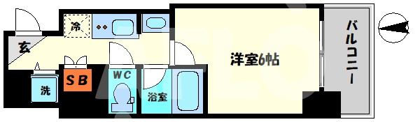 セイワパレス玉造駅上の間取り|セイワパレス玉造駅上　間取り
