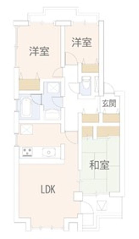 リズ市川平田の間取り