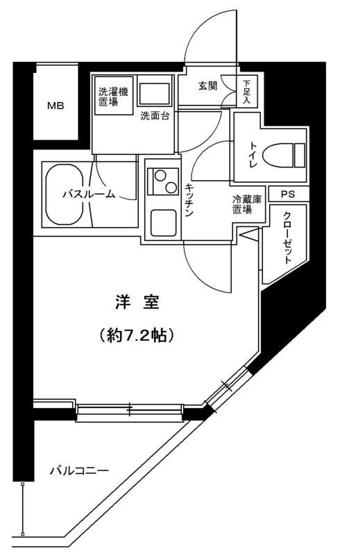 スカイコートプライム亀戸の間取り|間取りです。