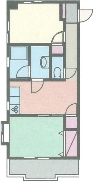 ＣＯＺＹコート市川の間取り