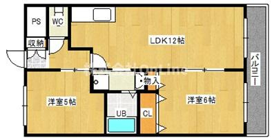 【間取り】 | プレアール南亀井Ⅰ