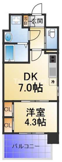 【間取り】 | プライマル南森町