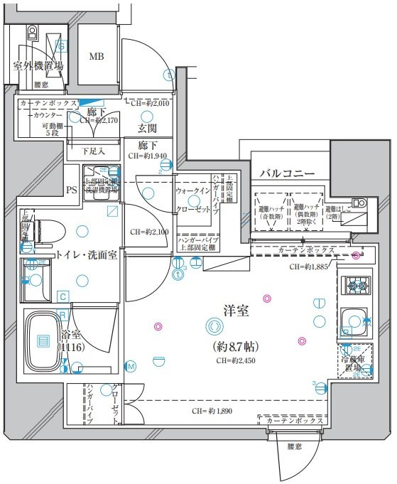 ディアレイシャス錦糸町 の間取り|間取りです。