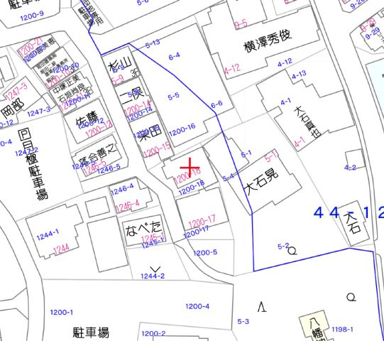 清水区押切　売土地の地図